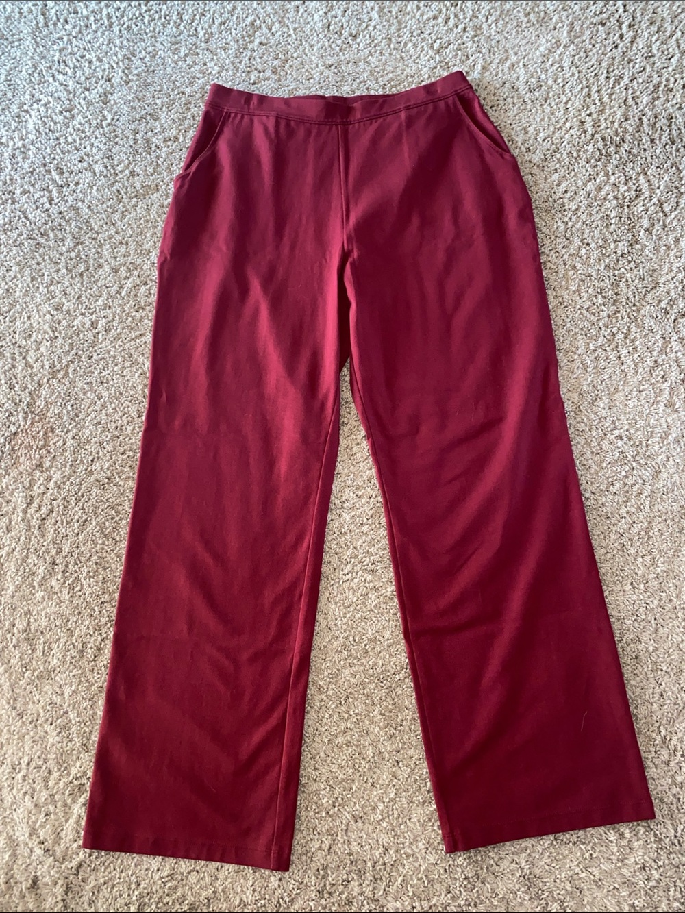 L.L. Bean Maroon Athletic Leggings